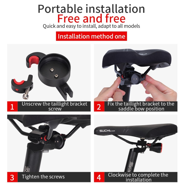 Antusi Q5 Bike Tail Light Automatic Brake Induction Lights