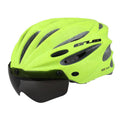 GUB K80 Plus Bicycle Helmet With Visor And Goggles (Fluorescent Green)