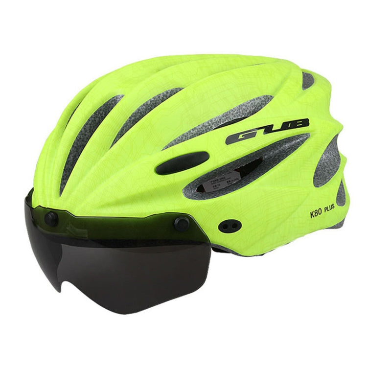 GUB K80 Plus Bicycle Helmet With Visor And Goggles (Fluorescent Green)