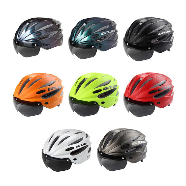 GUB K80 Plus Bicycle Helmet With Visor And Goggles (Fluorescent Green)