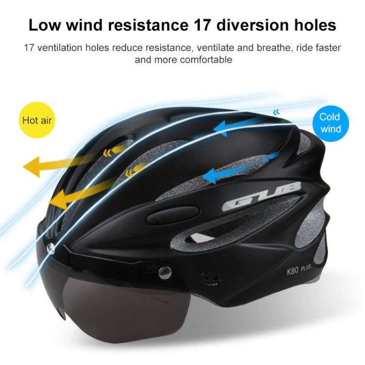 GUB K80 Plus Bicycle Helmet With Visor And Goggles (Fluorescent Green)