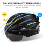 GUB K80 Plus Bicycle Helmet With Visor And Goggles (Fluorescent Green)