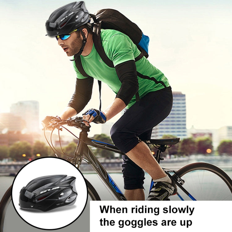 GUB K80 Plus Bicycle Helmet With Visor And Goggles (Fluorescent Green)
