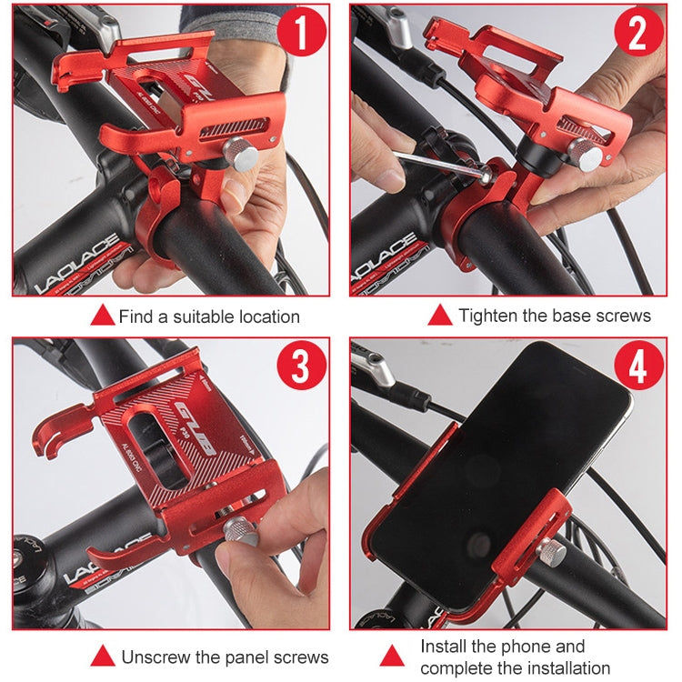 GUB P30 Aluminum Bicycle Phone Mount (Black)