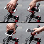 GUB Plus 6 Aluminum Alloy MTB Bicycle Phone Holder (Titanium Color)
