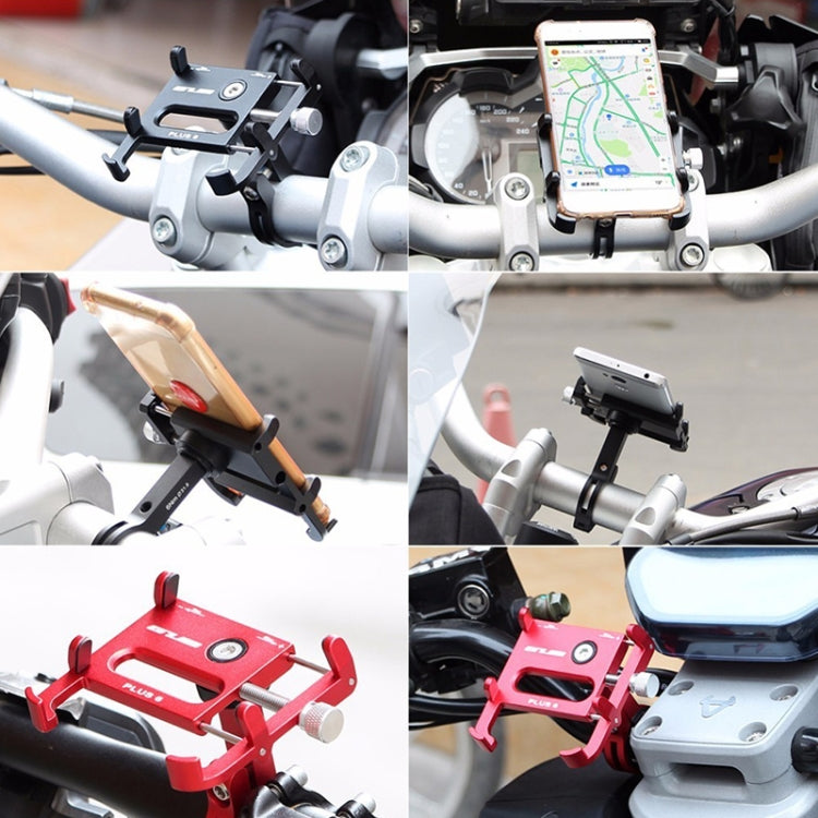 GUB Plus 6 Aluminum Alloy MTB Bicycle Phone Holder (Silver)