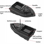 D16 Smart RC Fishing Bait Boat 2kg Load 500M