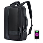 Bopai 751-006561 Large Capacity Business Casual Breathable Laptop Backpack with External USB Port, Size: 29 x 16 x 44 cm (Black)
