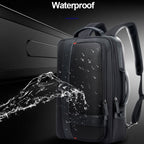 Bopai 751-006561 Large Capacity Business Casual Breathable Laptop Backpack with External USB Port, Size: 29 x 16 x 44 cm (Black)