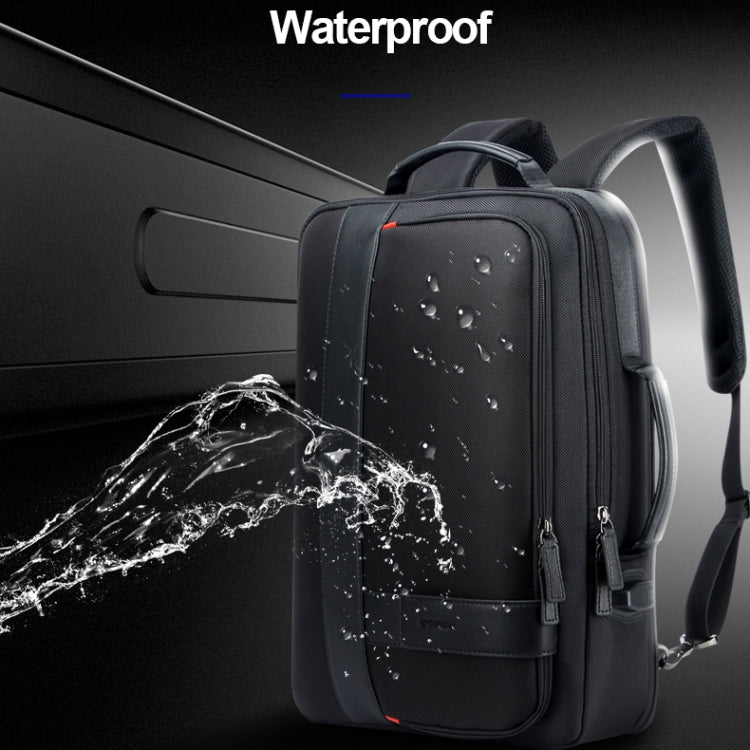 Bopai 751-006561 Large Capacity Business Casual Breathable Laptop Backpack with External USB Port, Size: 29 x 16 x 44 cm (Black)