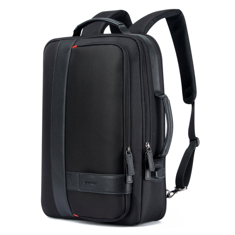 Bopai 751-006561 Large Capacity Business Casual Breathable Laptop Backpack with External USB Port, Size: 29 x 16 x 44 cm (Black)