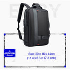 Bopai 751-006561 Large Capacity Business Casual Breathable Laptop Backpack with External USB Port, Size: 29 x 16 x 44 cm (Black)