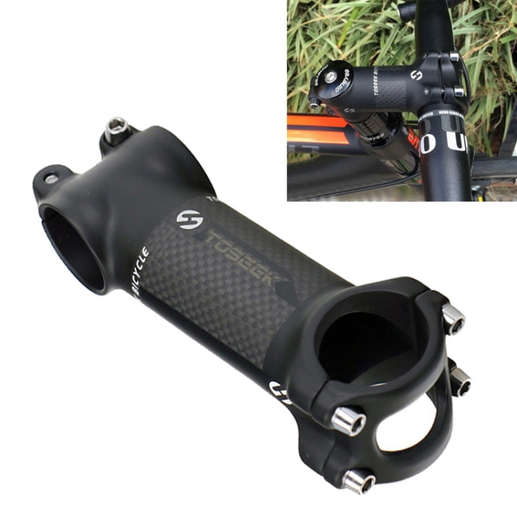 TOSEEK Street Mountain Bike Ultra-light Handlebar Stem Raiser Faucet, Size: 17 Degrees, 70mm (Matte)