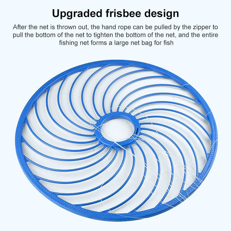 360 Flying Disc Monofilament Fishing Net, Height: 1.8 m
