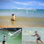 360 Flying Disc Monofilament Fishing Net, Height: 1.8 m