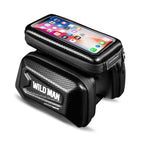 WILD MAN E6S Waterproof Front Bag Touchscreen MTB Bag Large Capacity Bicycle Tube Bag Riding Accessories