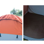 Clothing Change Tent with Window, Single, Size: 190x120x120cm (Orange)