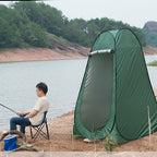 Clothing Change Tent with Window, Single, Size: 190x120x120cm (Orange)