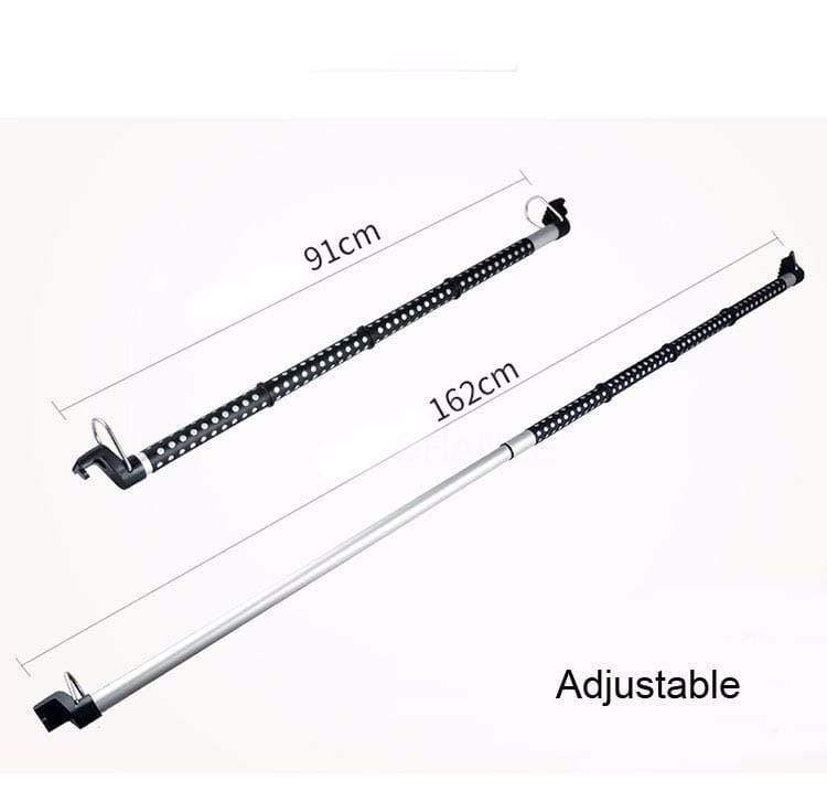 Adjustable Car Clothing Rack, 35–39 Inches, 30 lb Capacity