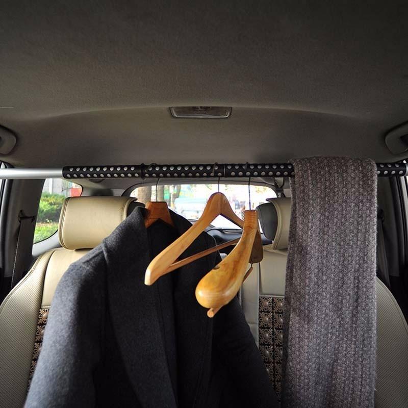 Adjustable Car Clothing Rack, 35–39 Inches, 30 lb Capacity
