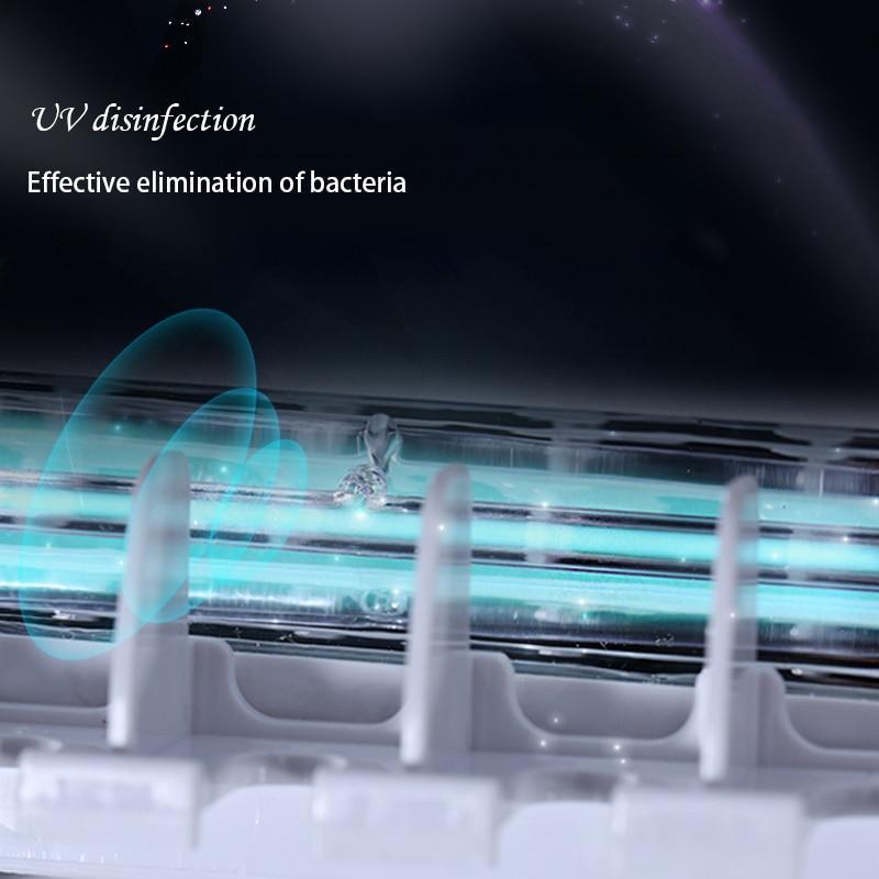 IcoolGadget Antibacteria UV Toothbrush Holder Automatic Toothpaste Dispenser Sterilize Home Cleaner Sterilize Bathroom Accessories Set