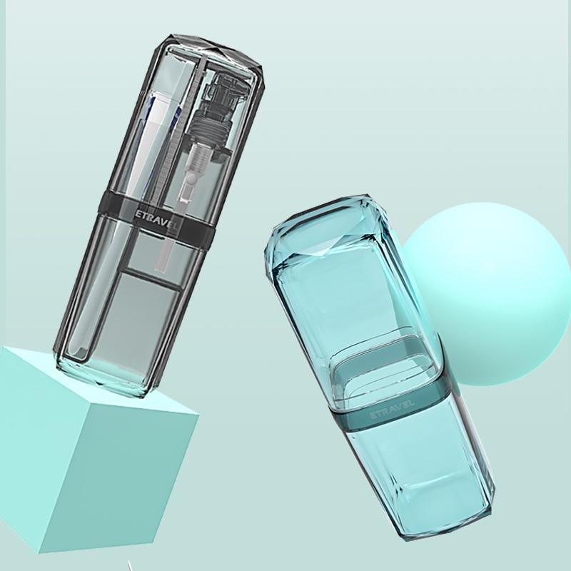 IcoolGadget Travel Wash Cup Portable Travel Toiletries Toothpaste Toothbrush Partition Storage box Outdoor Bathroom Accessories Sets