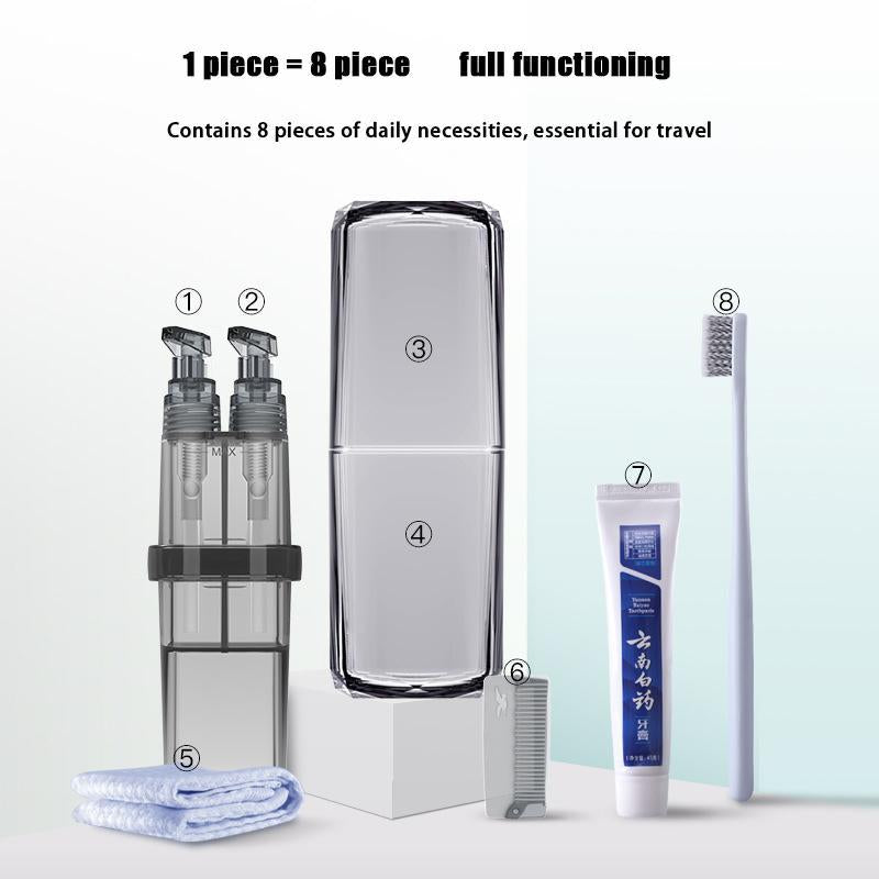 IcoolGadget Travel Wash Cup Portable Travel Toiletries Toothpaste Toothbrush Partition Storage box Outdoor Bathroom Accessories Sets