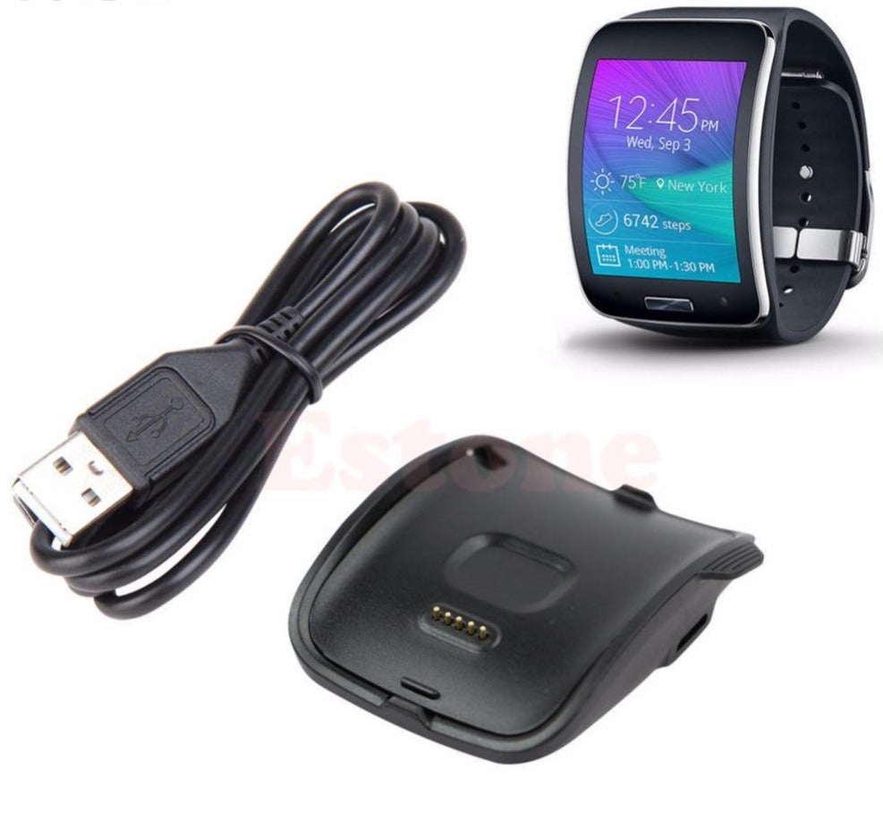 OOTDTY Smart Watch Charger New Smart Watch Black Charging Cradle Charger Dock For Samsung Gear S SM R750