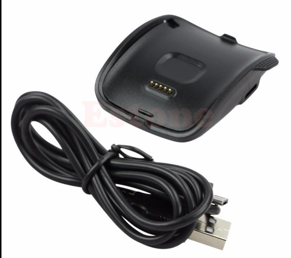 OOTDTY Smart Watch Charger New Smart Watch Black Charging Cradle Charger Dock For Samsung Gear S SM R750