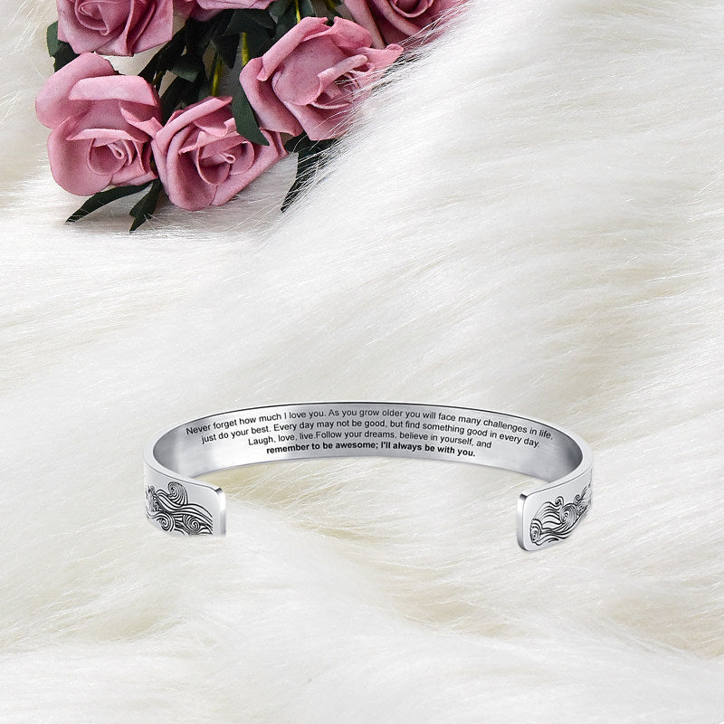 For my granddaughter, I will always be with you bracelet