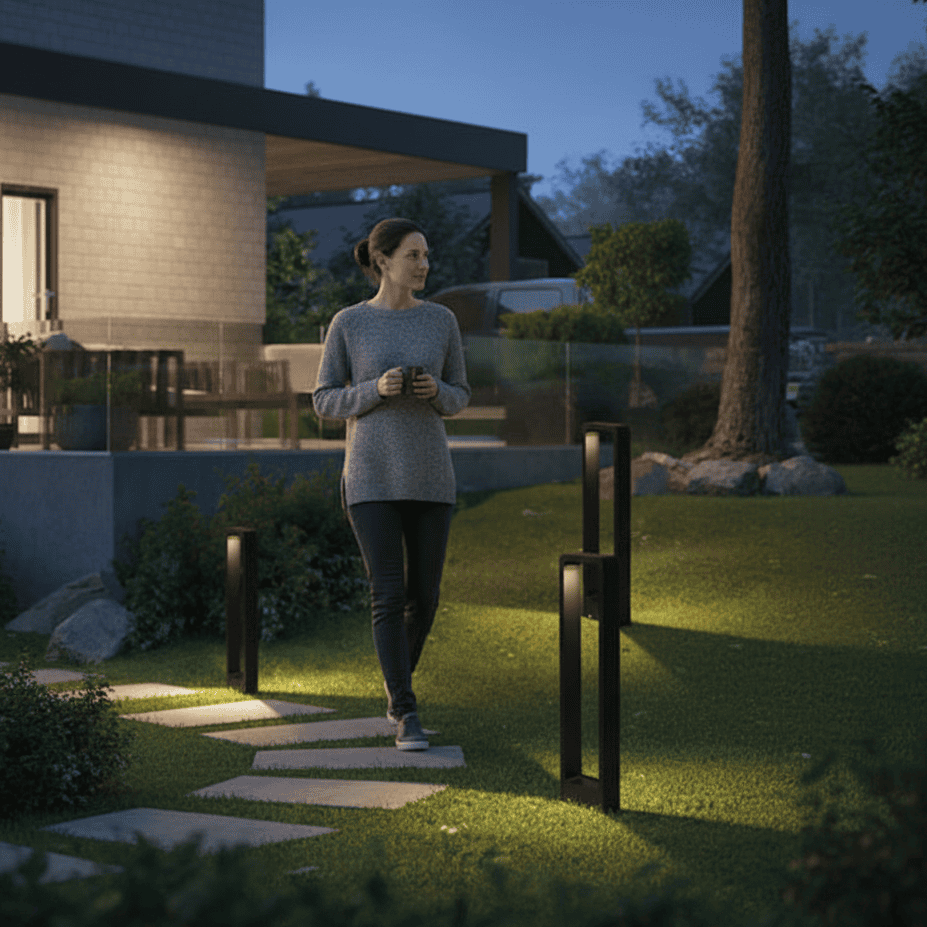 Decorative floor lighting for outdoor use