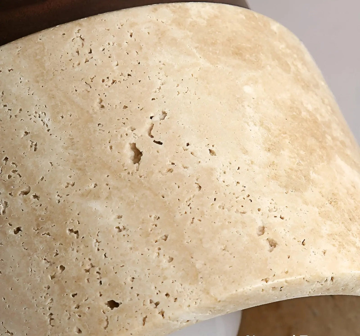 Rustic Travertine Ceiling Lamp - TravaGlow