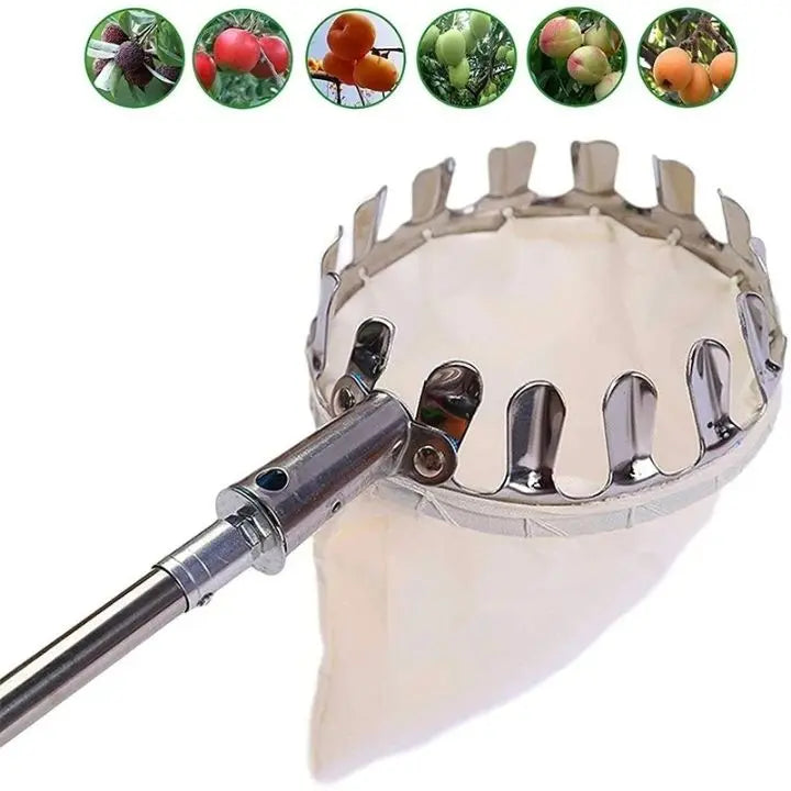 Fruit picking basket – Lightweight & with interchangeable bag (16 cm head)