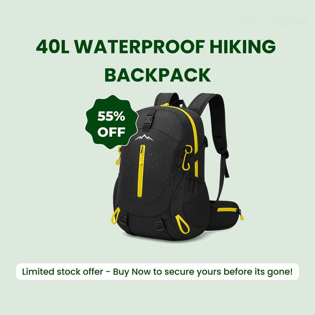 40L Waterproof Hiking Backpack with Multiple Compartments for Outdoor Adventures and Travel