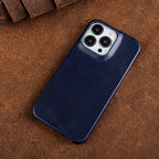 Oil Wax Genuine Leather Apple iPhone Case