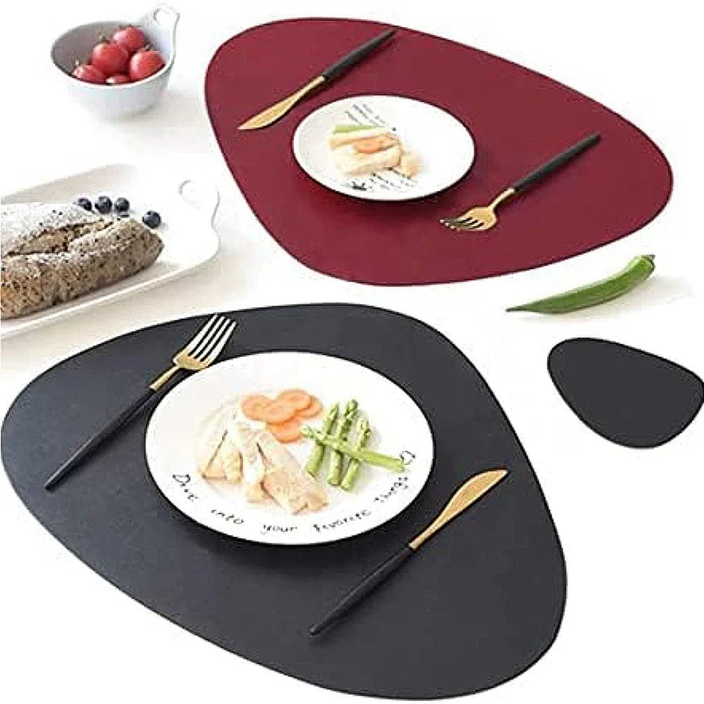 Irregular Placemat Leather