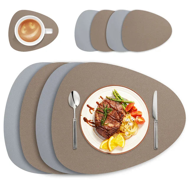 Irregular Placemat Leather
