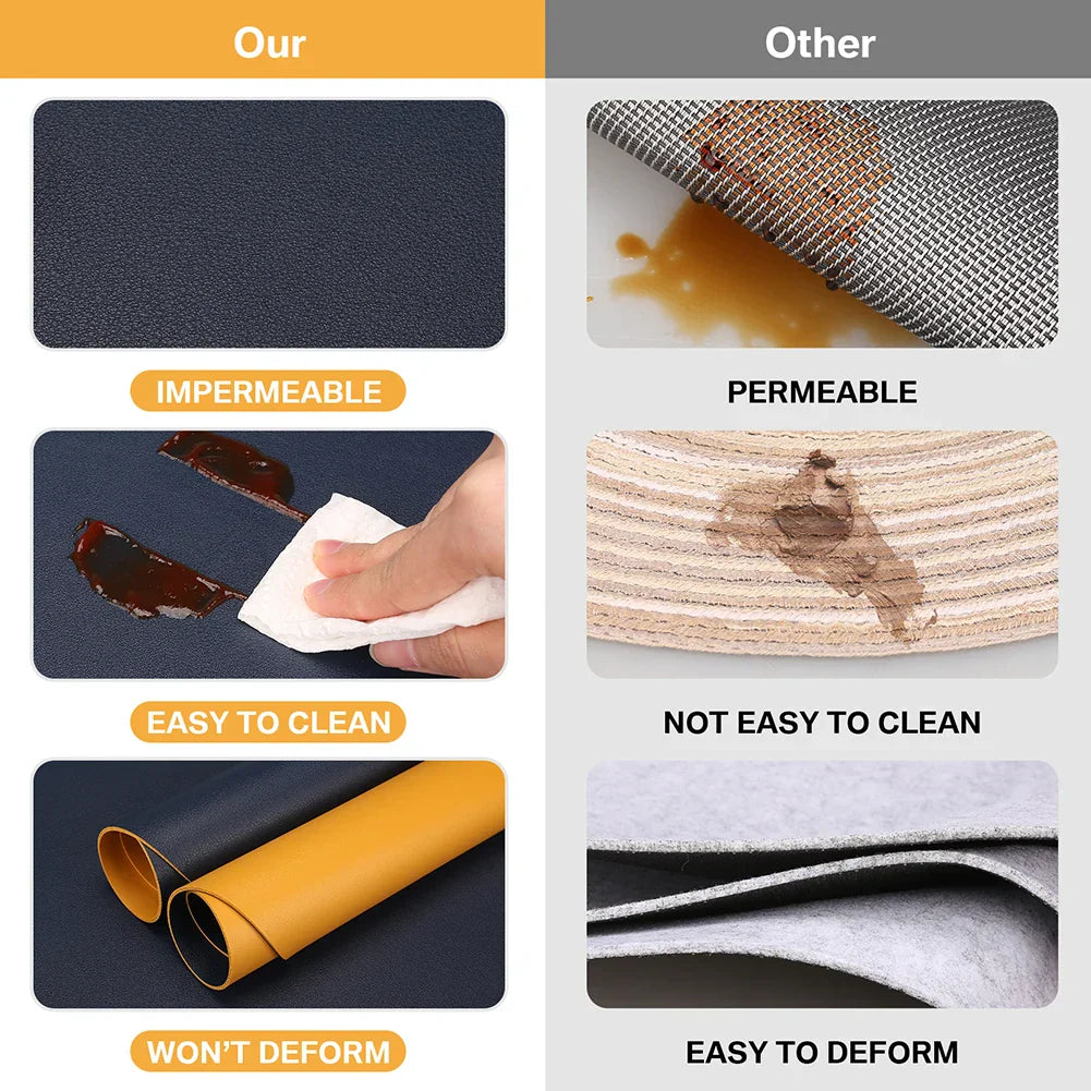 Irregular Placemat Leather
