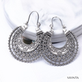 Elegant Tibetan Filigree Earrings made of High-Quality Real Silver!
