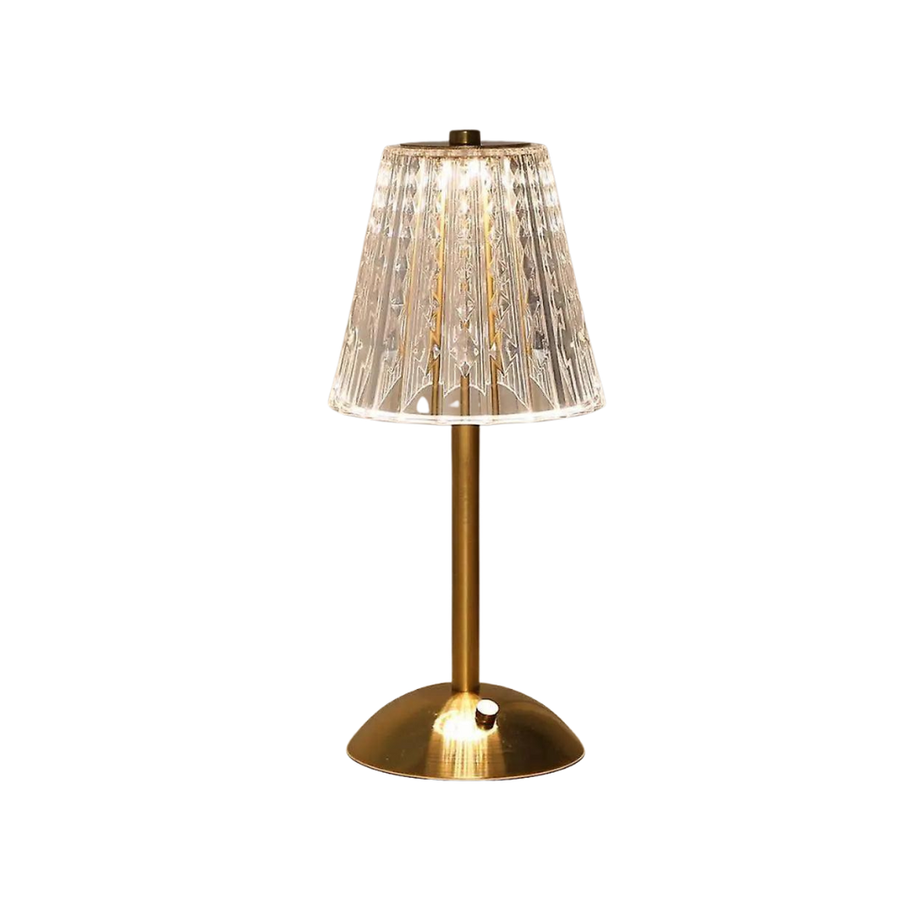 CrystalLuxe - Vintage Table Lamp with Elegant Shine