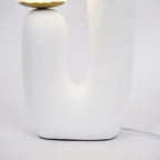 Contemporary Style Table Lamp with Natural Accent