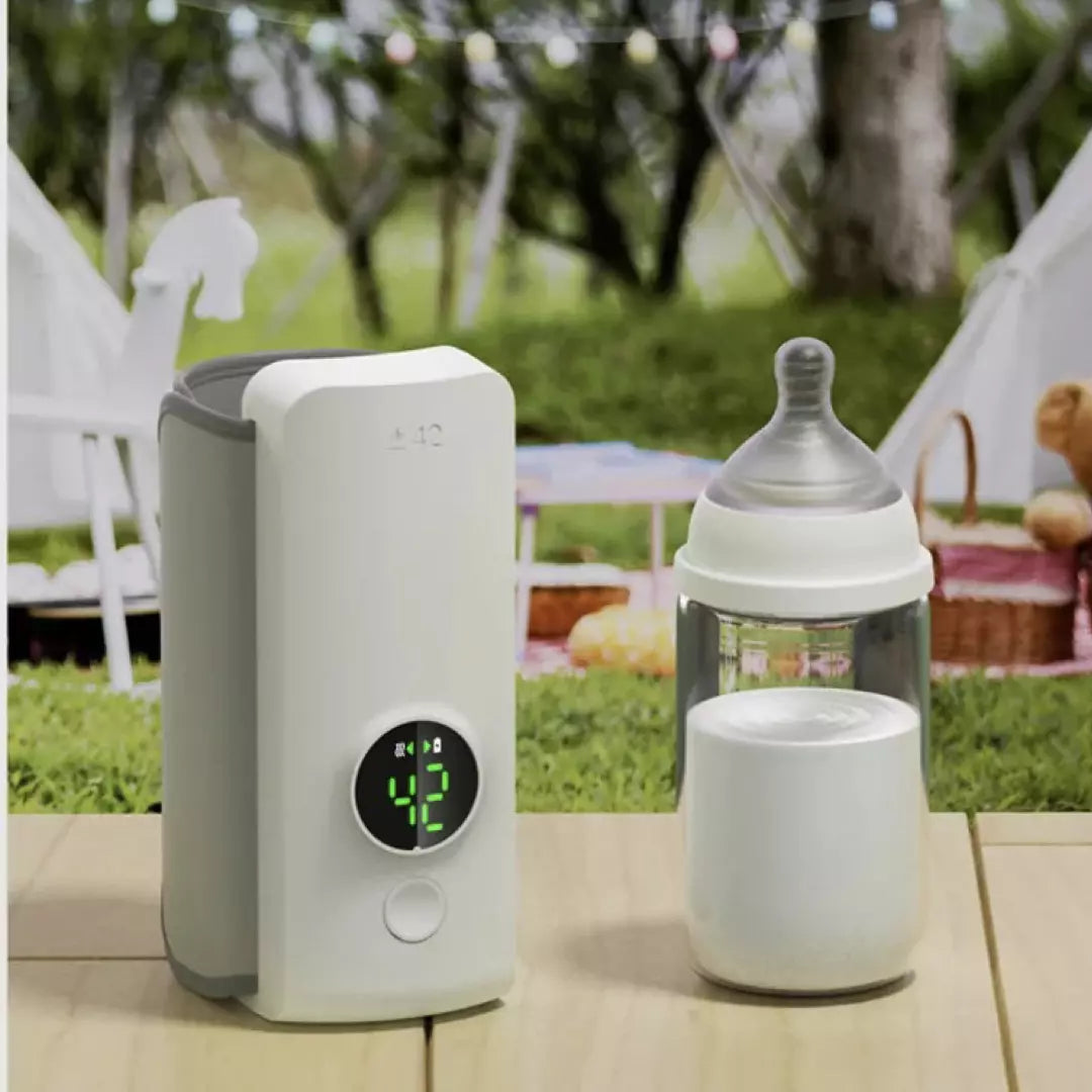 Portable bottle warmer for on-the-go – Quickly and easily warm baby bottles, Perfect for travel and outings, Compact and portable