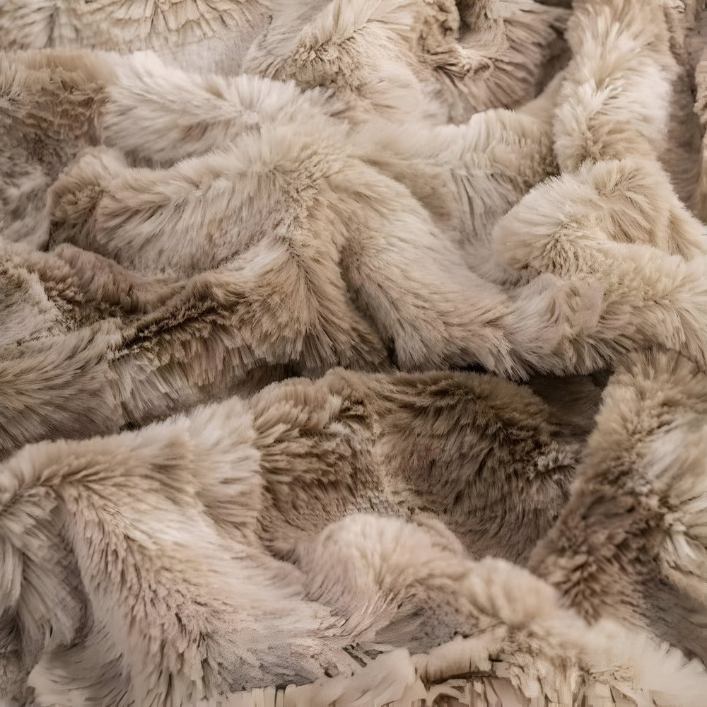 Soft Velour Winter Blanket – Warm Coral Fleece Blanket in Batik Style
