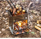 FirePower Compact – Foldable Stainless Steel Wood Stove for Outdoor Activities