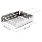 Foldable stainless steel wood stove – Portable camping cooker for outdoor cooking