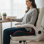 Ergonomic Memory Foam Seat Cushion for Back & Tailbone Relief