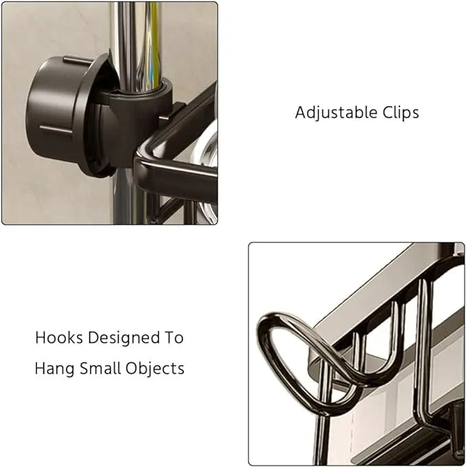Organizer for Kitchen Faucets – Aluminum Design Against Rust & for More Organization