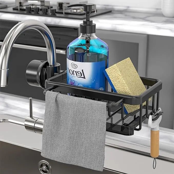Organizer for Kitchen Faucets – Aluminum Design Against Rust & for More Organization