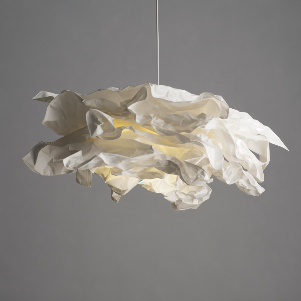Creative Clouds Pendant Light – DIY Paper Ceiling Lamp with Artistic Charm