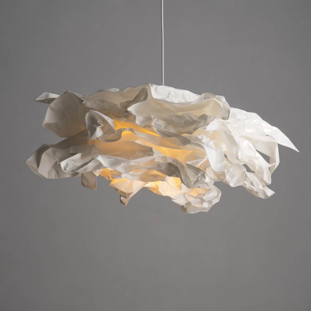 Creative Clouds Pendant Light – DIY Paper Ceiling Lamp with Artistic Charm